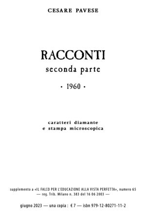 classico «Racconti di Cesare Pavese — seconda parte» (2023)