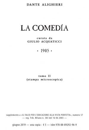 classico «La Comedía di Dante Alighieri» tomo II (1905)